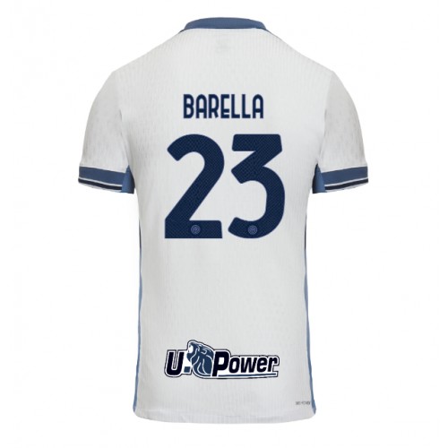 Fotbalové Dres Inter Milan Nicolo Barella #23 Venkovní 2024-25 Krátký Rukáv